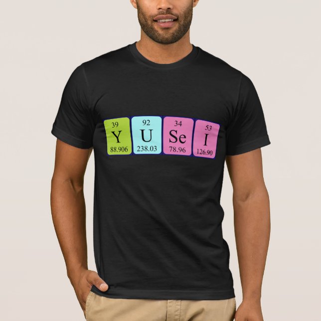 Yusei periodic table name shirt (Front)