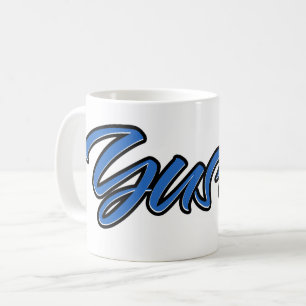 Yusuf First Name Name Blue Tasse Kaffeetasse Coffee Mug