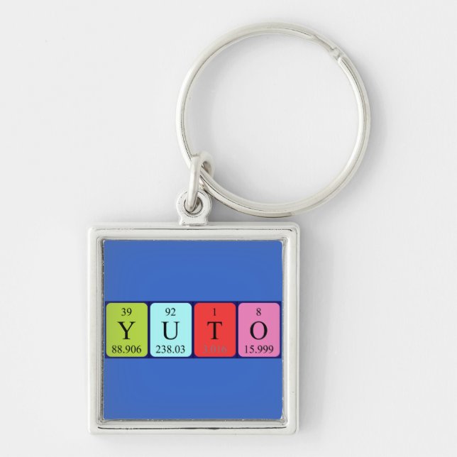 Yuto periodic table name keyring (Front)