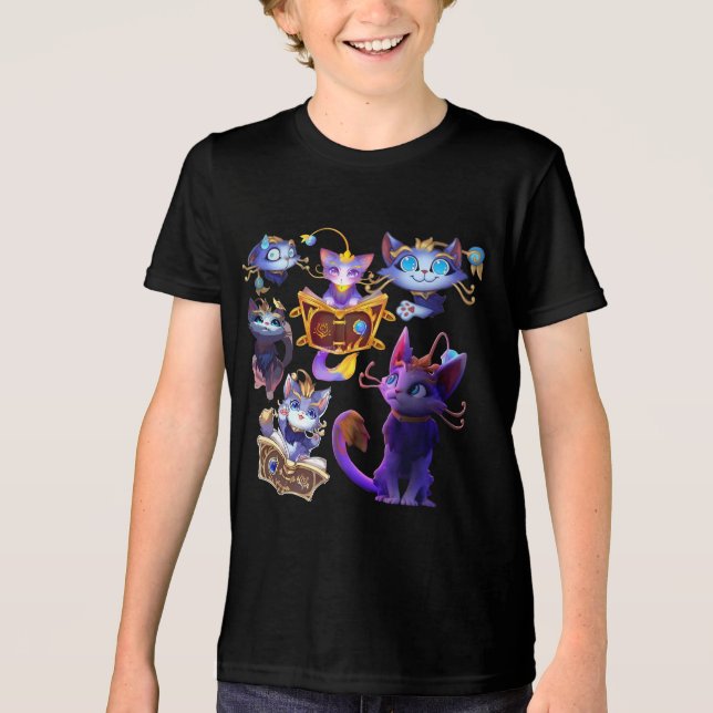 yuumi😂yuumi😂yuumi😂yuumi😂yuumi😂😂😂 Tri-Blend shirt (Front)