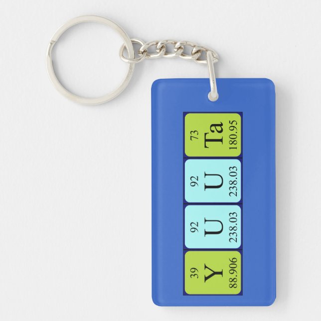 Yuuta periodic table name keyring (Front)