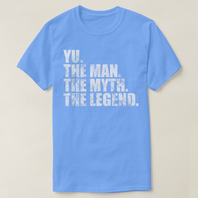 YuYu Family name Yu last Name Yu Surname Yu Family T-Shirt (Design Front)