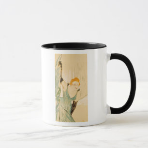Yvette Guilbert taking a Curtain Call, 1894 Mug