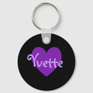 Yvette in Purple Key Ring