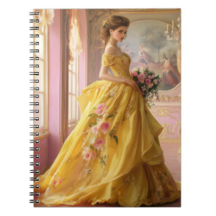 Yvette in Yellow Spiral Notebook