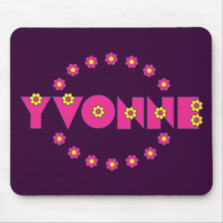 Yvonne Flores Pink Mouse Pad