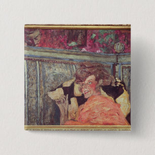 Yvonne Printemps  and Sacha Guitry  c.1912 15 Cm Square Badge