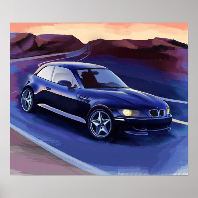 z3 coupe illustration poster (Front)