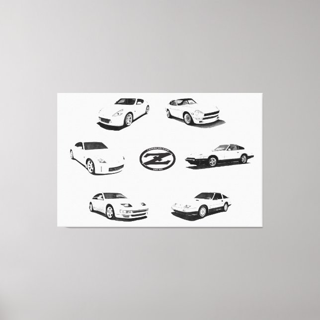 Z cars Heritage Edition Canvas Print (Front)