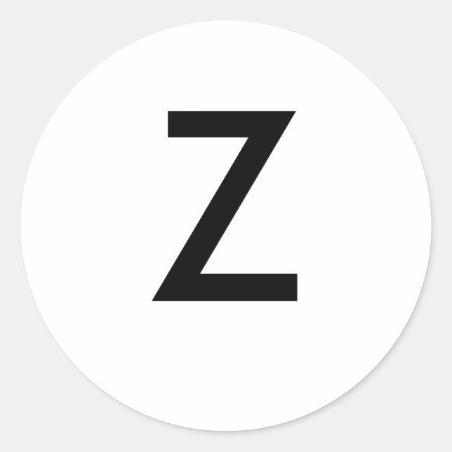 Z CLASSIC ROUND STICKER (Front)