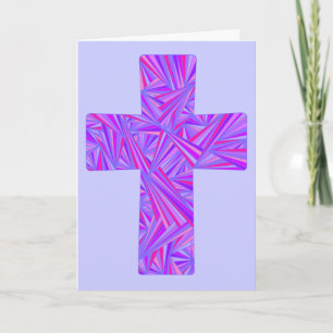 Z Easter Cross Card Inside Reads Easter Blessings