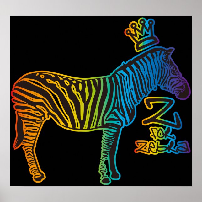 Z for Zebra Poster (Front)