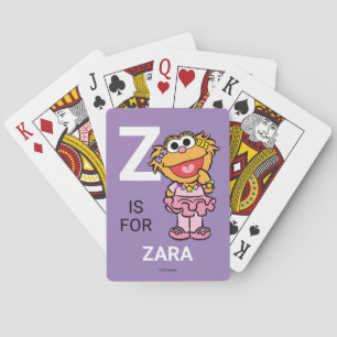 Z is for Zoe Add Your Name Playing Cards
