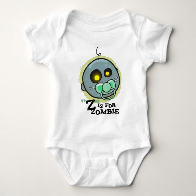 "Z" is for Zombie (baby boys) Baby Bodysuit (Front)