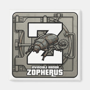 Z is for Zopherus (Ironclad Beetle) –GTA Style ABС Magnet
