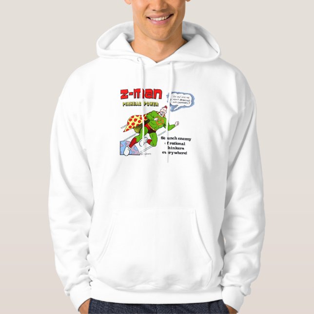 Z-Man has supermental powers! Hoodie (Front)