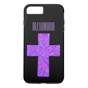 Z Purple Cross Christian ifone7P Personalised Case-Mate iPhone Case