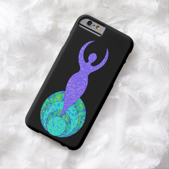 Z The Goddess Green And Purple Earth Mother Mystic Case-Mate iPhone Case (In Situ)