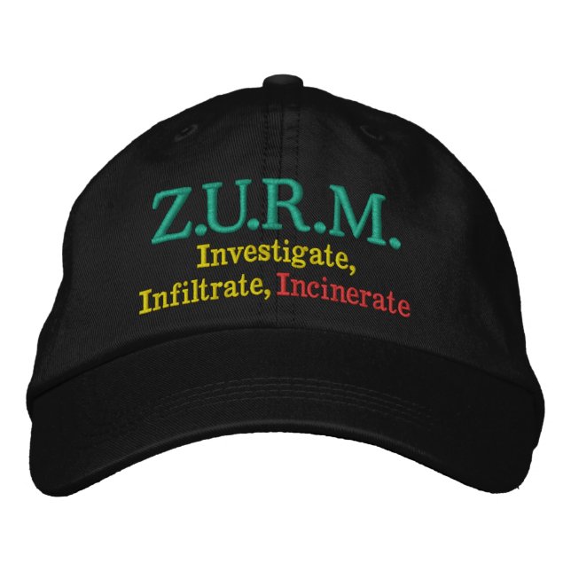 Z.U.R.M. EMBROIDERED HAT (Front)