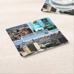 ZA Johannesburg - Central Business District - Square Paper Coaster