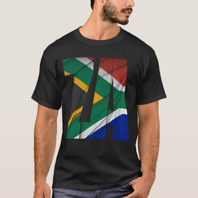ZA - South Africa Flag T-Shirt (Front)