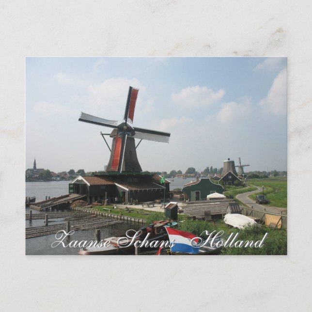 Zaanse Schans Windmill Postcard (Front)