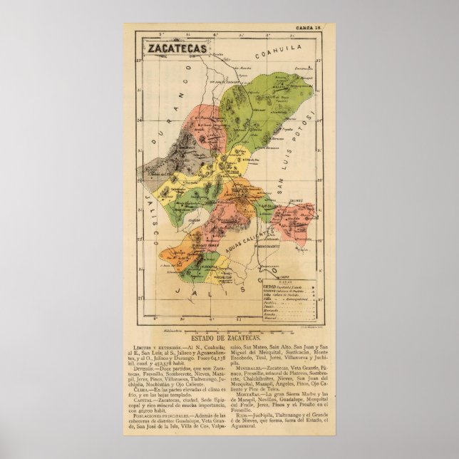 Zacatecas, Mexico Poster (Front)