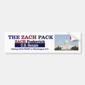Zach Pack bumper Stickers! Sticker