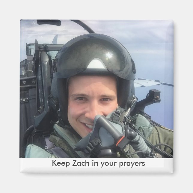 Zach prayer magnet (Front)