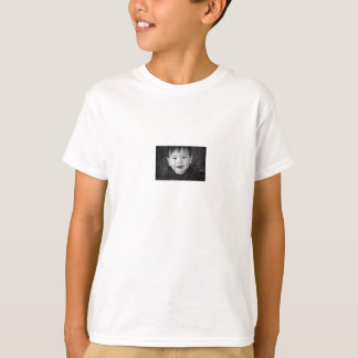 Zach & Sarah white & blue kids' ringer tee