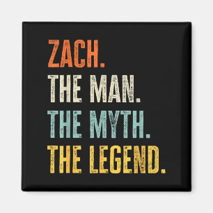 Zach The , Man Myth Legend, Funny Name Zach Magnet