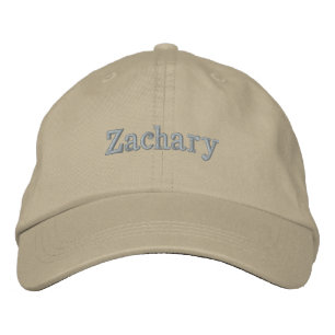 "Zachary" Mens Name Embroidered, Embroidered Hat