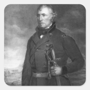 Zachary Taylor, 12th President of the United State Square Sticker