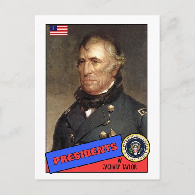 Zachary Taylor Baseball Card (Front)
