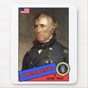 Zachary Taylor Baseball Card Mouse Pad