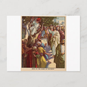 Zacheus sees Jesus Postcard