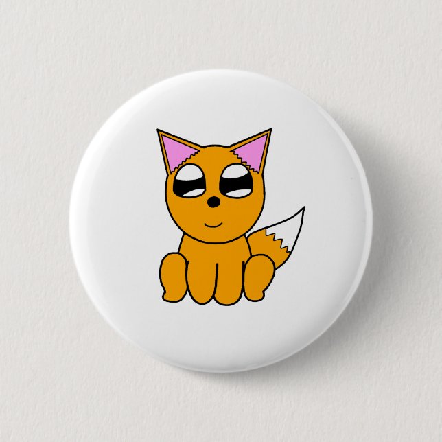 Zack Dragonblade Button - Bo the Fox (Front)