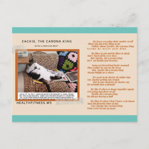 Zackie The Corona King - Fun 'Keep In Touch' Cards