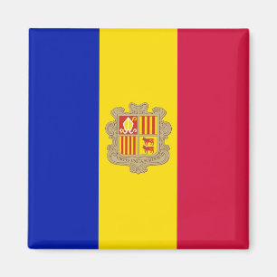 zAD002 FLAG of Andorra - Fridge Magnet