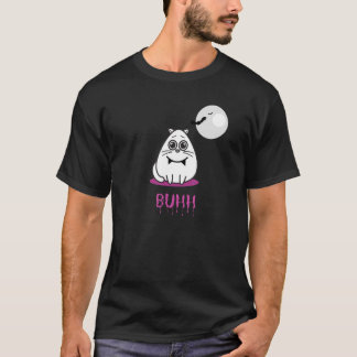 Zad The Cat Halloween Buhh With A Cute Cat T-Shirt