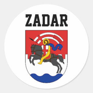 Zadar coat of arms (Croatia) Classic Round Sticker