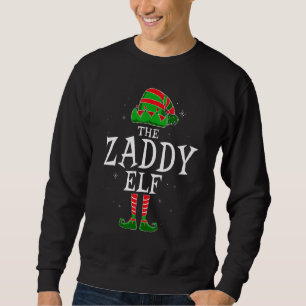 Zaddy Elf Group Matching Family Christmas Daddy Sw Sweatshirt