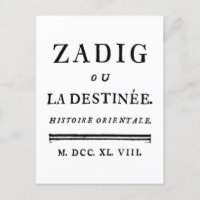 Zadig, or The Book of Fate - Descartes