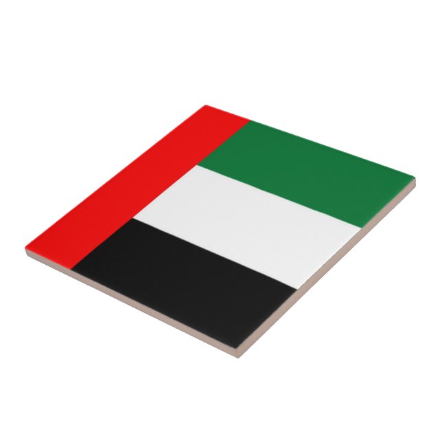 zAE001 UNITED ARAB EMIRATES FLAG UAE Tile (Side)
