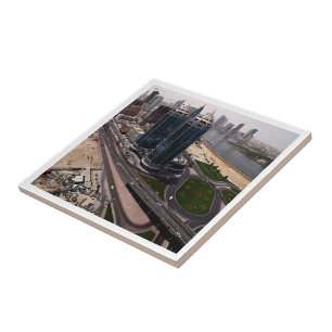 zAE015 SHARJAH, SKYLINE, UAE, Tile