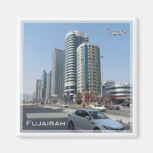 zAE030 FUJAIRAH buildings, UAE, The Middle East, Magnet