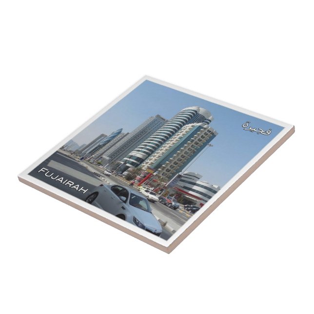 zAE030 FUJAIRAH buildings, UAE, The Middle East,  Tile (Side)