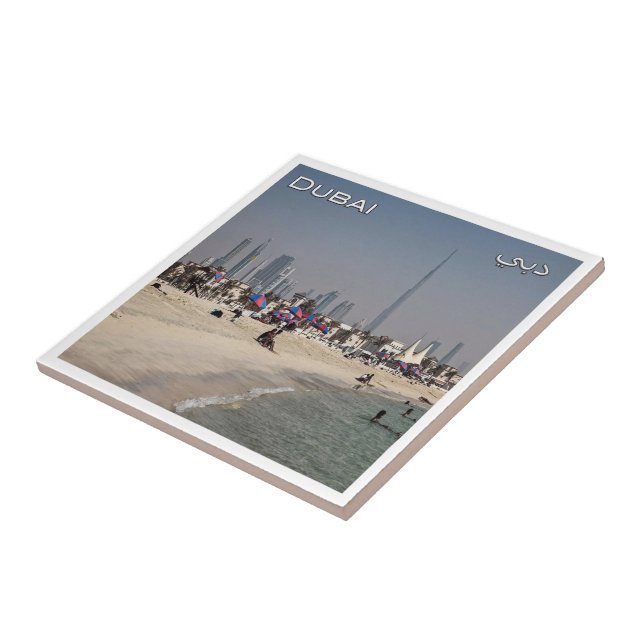 zAE048 DUBAI, beach in Jumeira, The Middle East, Tile (Side)