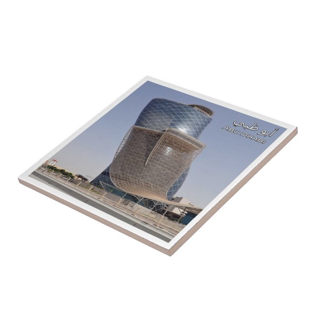 zAE057 CAPITAL GATE Abu Dhabi, UAE, Asia Tile (Side)