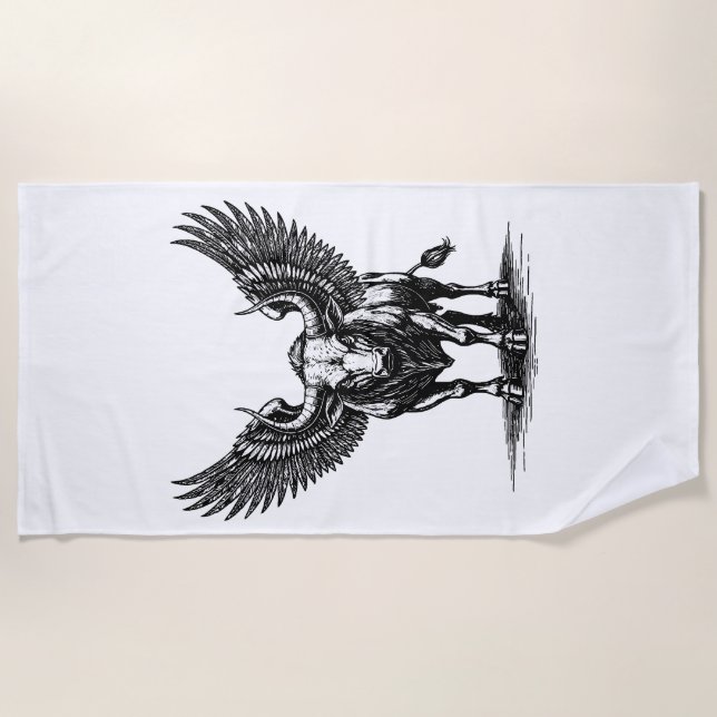 Zagan Unleashed Beach Towel (Front)